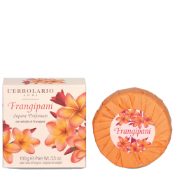 confezione di L’Erbolario Frangipani Sapone Profumato Confezione 100 Gr confezione di L’Erbolario Frangipani Sapone Profumato Confezione 100 Gr