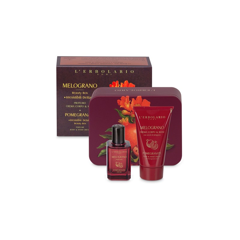 confezione di L’Erbolario Melograno Beauty Box Irresistibili Dettagli Confezione 2 Pezzi confezione di L’Erbolario Melograno Beauty Box Irresistibili Dettagli Confezione 2 Pezzi