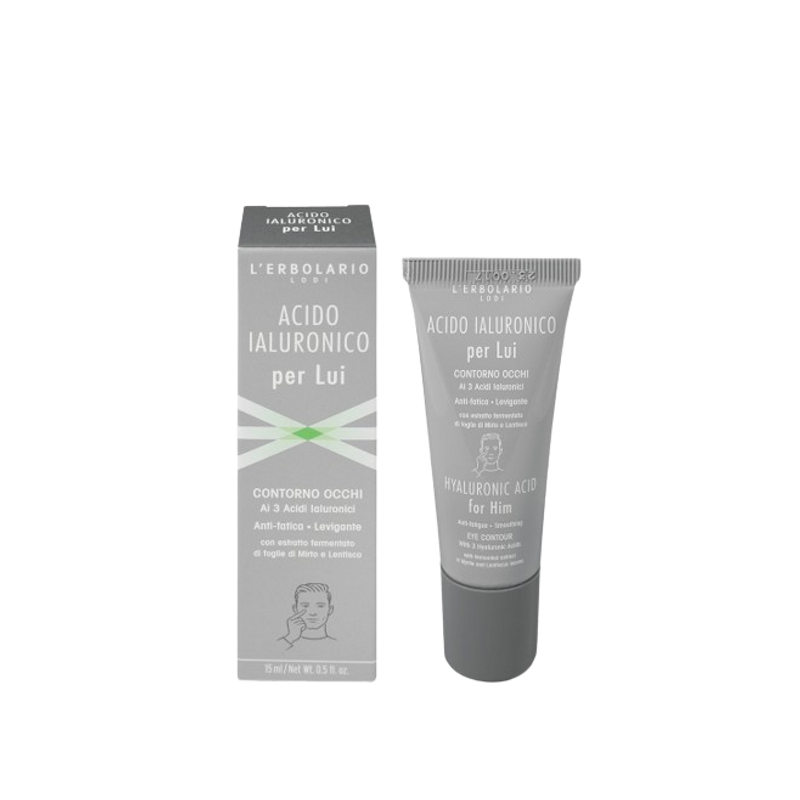 confezione di L’Erbolario Acido Ialuronico Per Lui Contorno Occhi Uomo Confezione 15ml confezione di L’Erbolario Acido Ialuronico Per Lui Contorno Occhi Uomo Confezione 15ml