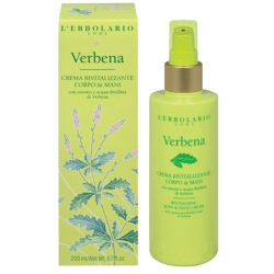 confezione di L’Erbolario Verbena Crema Rivitalizzante Corpo&Mani Confezione 200ml