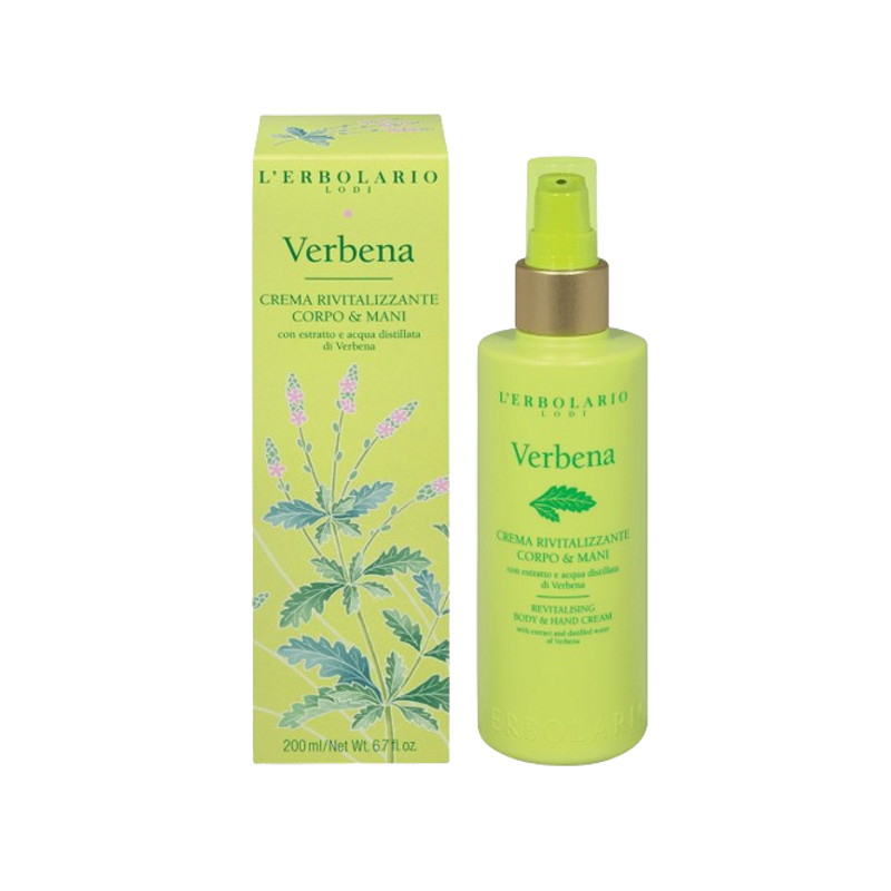 confezione di L’Erbolario Verbena Crema Rivitalizzante Corpo&Mani Confezione 200ml confezione di L’Erbolario Verbena Crema Rivitalizzante Corpo&Mani Confezione 200ml