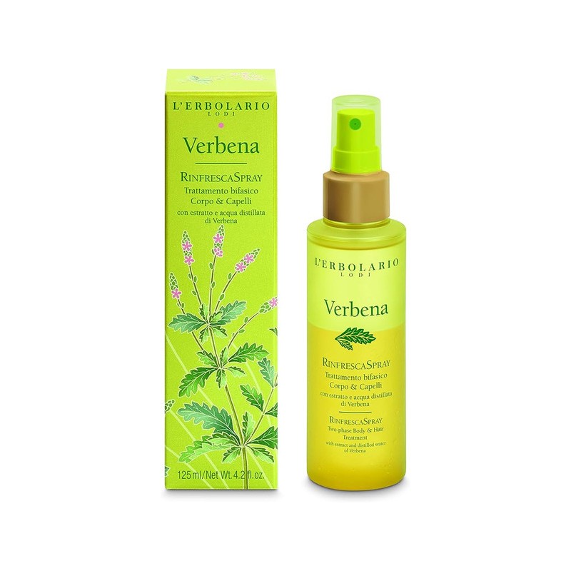 confezione di L’Erbolario Verbena Rinfrescante Spray Corpo E Capelli Confezione 125ml confezione di L’Erbolario Verbena Rinfrescante Spray Corpo E Capelli Confezione 125ml