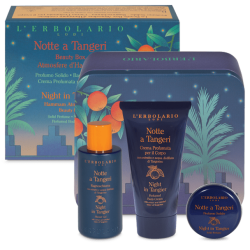 confezione di L’Erbolario Beauty Box Atmosfera Notte A Tangeri Confezione 3  Pezzi