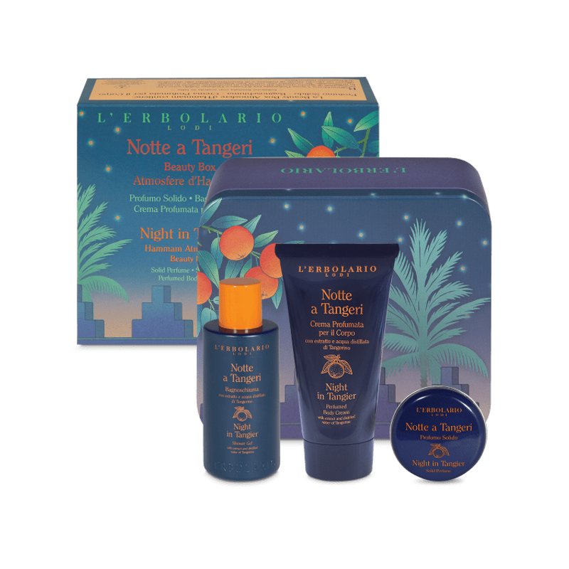 confezione di L’Erbolario Beauty Box Atmosfera Notte A Tangeri Confezione 3 Pezzi confezione di L’Erbolario Beauty Box Atmosfera Notte A Tangeri Confezione 3 Pezzi
