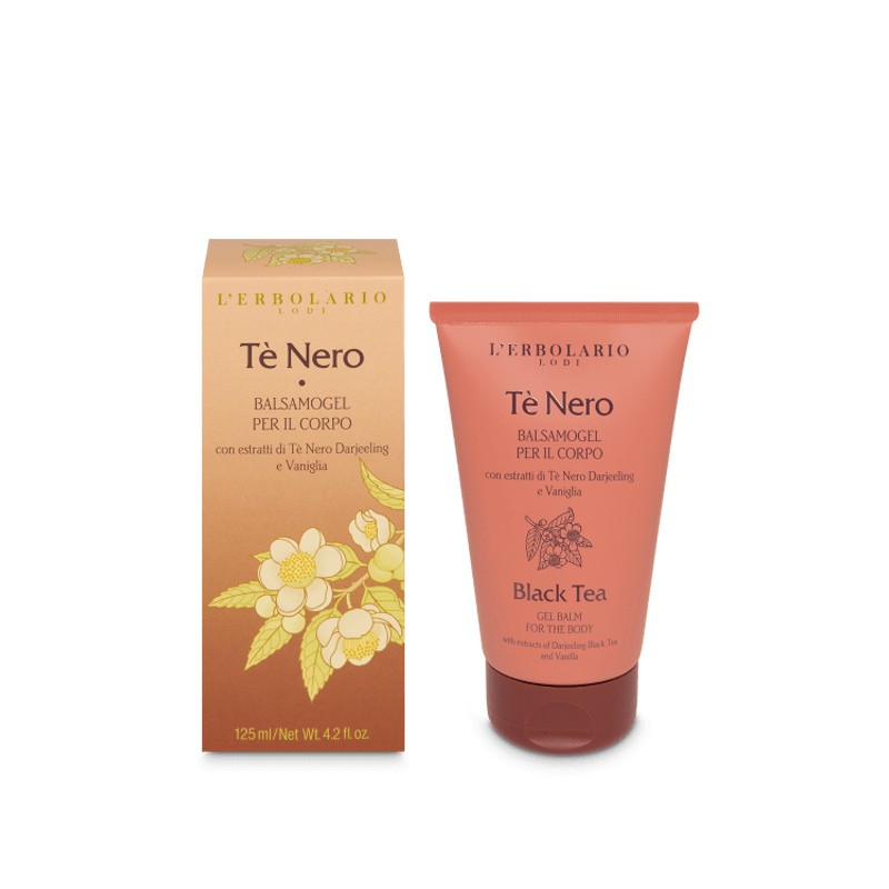 confezione di L’Erbolario Tè Nero Balsamo Gel Corpo Confezione 125ml confezione di L’Erbolario Tè Nero Balsamo Gel Corpo Confezione 125ml