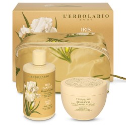 confezione di L’Erbolario Iris Bianco Beauty Case Gemma Confezione 2 x 300ml