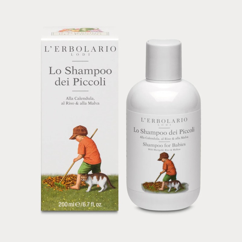 Formato di L'Erbolario Shampoo dei Piccoli Detergente alla Calendula Riso e Malva 200 ml Formato di L'Erbolario Shampoo dei Piccoli Detergente alla Calendula Riso e Malva 200 ml