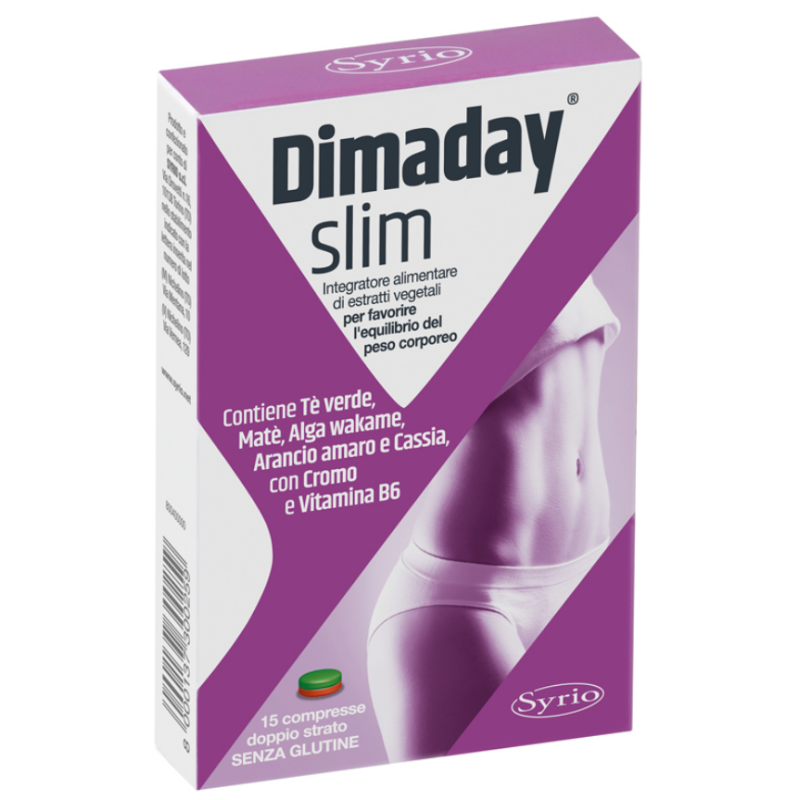 confezione di Dimaday Slim Integratore per Controllo del Peso 15 Compresse confezione di Dimaday Slim Integratore per Controllo del Peso 15 Compresse