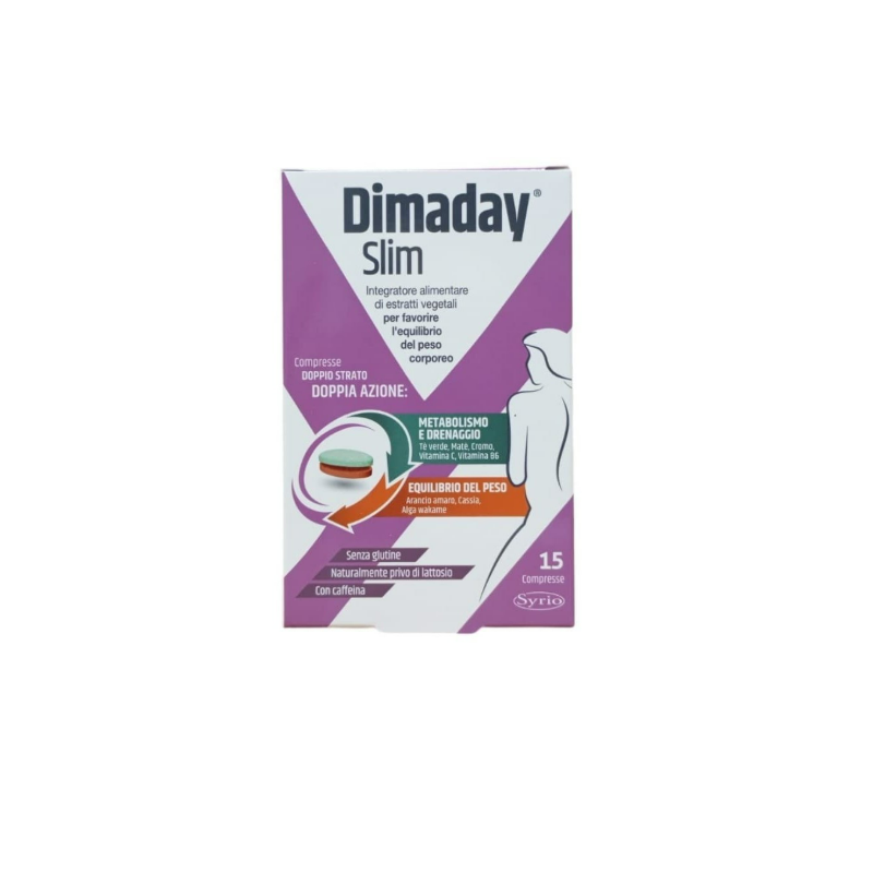 Dimaday Slim Integratore per Controllo del Peso 15 Compresse Dimaday Slim Integratore per Controllo del Peso 15 Compresse