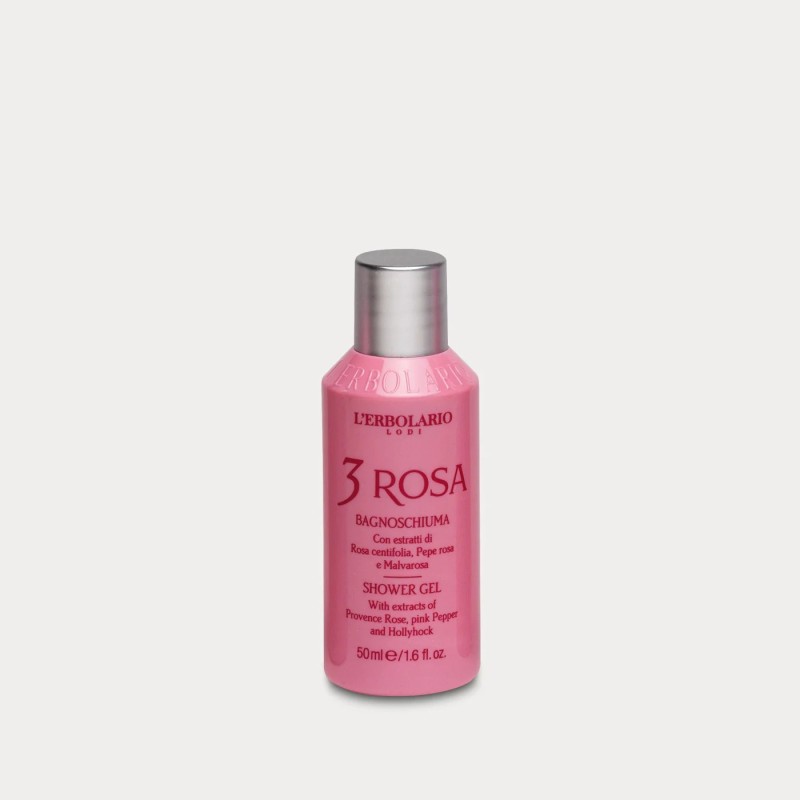 Formato di L'Erbolario 3 Rosa Bagnoschiuma Minitaglia per il Corpo 50 ml Formato di L'Erbolario 3 Rosa Bagnoschiuma Minitaglia per il Corpo 50 ml