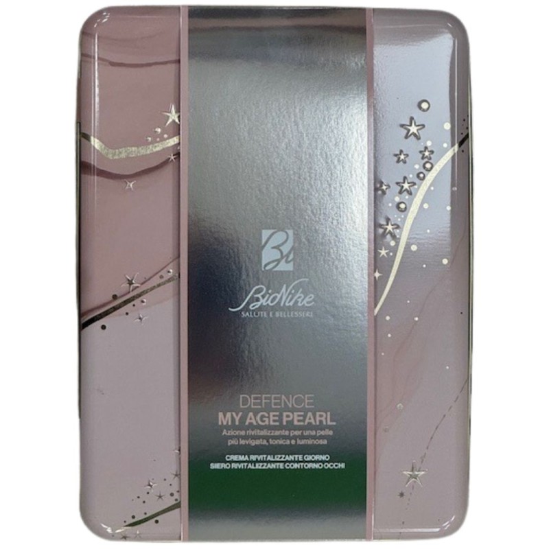 fronte Bionike Cofanetto Defence My Age Pearl Siero Contorno Occhi 15ml +  Crema Giorno 50ml