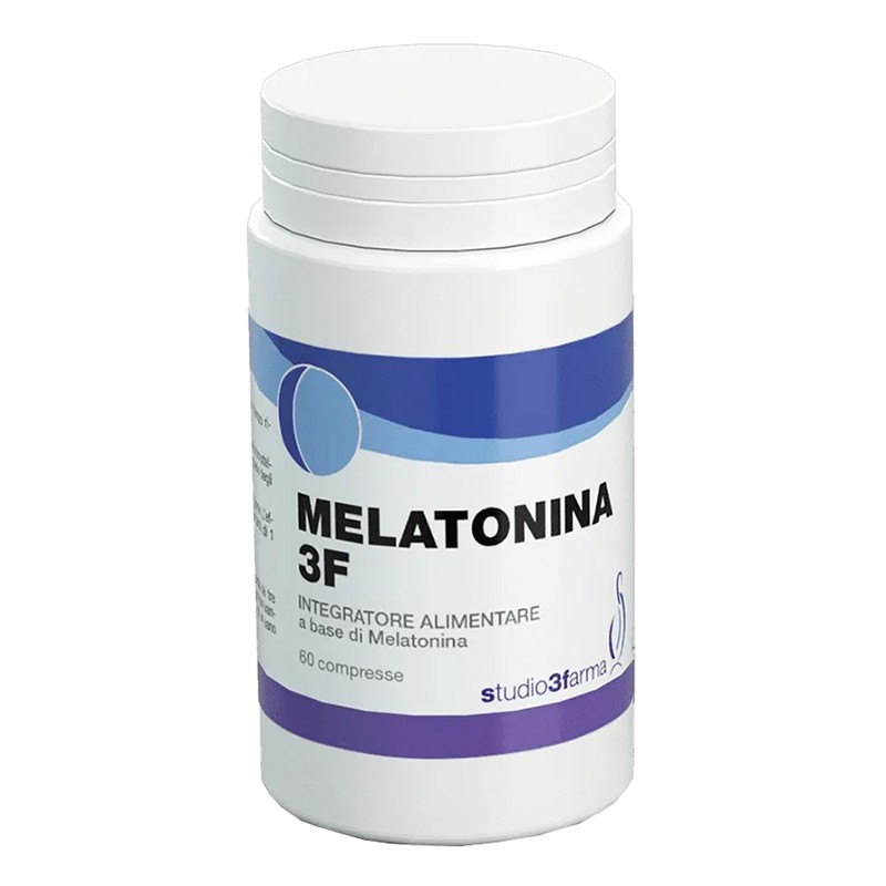Studio 3 Farma Melatonina 1mg 3f per Sonno e Addormentamento 60 Compresse Masticabili Studio 3 Farma Melatonina 1mg 3f per Sonno e Addormentamento 60 Compresse Masticabili