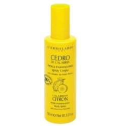 flacone di L'Erbolario Cedro di Calabria Spray Profumato per Corpo 100ml flacone di L'Erbolario Cedro di Calabria Spray Profumato per Corpo 100ml