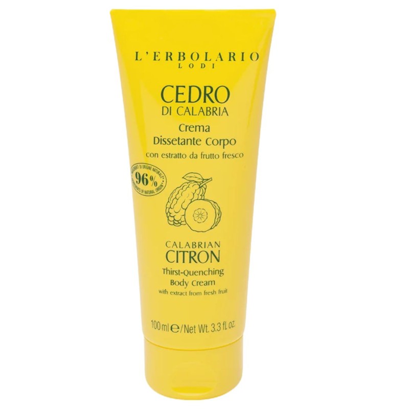 flacone di L'Erbolario Cedro di Calabria Crema Rinfrescante per Corpo 100ml flacone di L'Erbolario Cedro di Calabria Crema Rinfrescante per Corpo 100ml