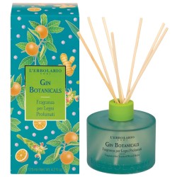confezione di L'Erbolario Gin Botanicals Profumatore d'Ambiente con Bastoncini 125ml confezione di L'Erbolario Gin Botanicals Profumatore d'Ambiente con Bastoncini 125ml