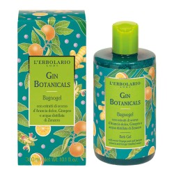 confezione di L'Erbolario Gin Botanicals Bagnogel Detergente Corpo Delicato 300ml