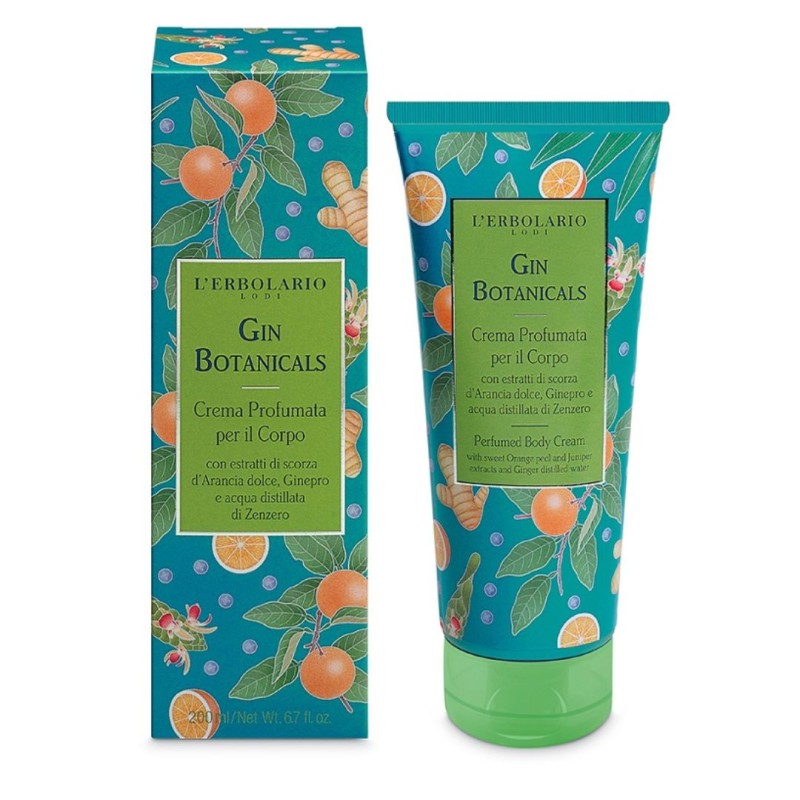 Formato di L'Erbolario Gin Botanicals Crema Profumata per il Corpo 200 ml Formato di L'Erbolario Gin Botanicals Crema Profumata per il Corpo 200 ml