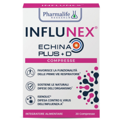 confezione di Influnex Echina Plus+ D Integratore per Difese Immunitarie 30 Compresse confezione di Influnex Echina Plus+ D Integratore per Difese Immunitarie 30 Compresse