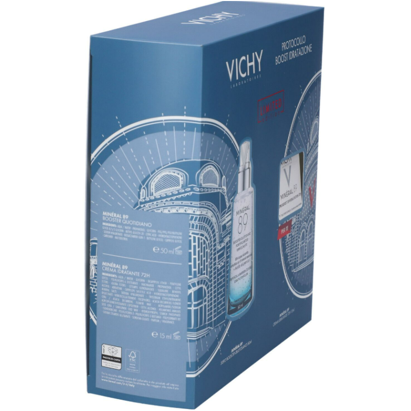 Vichy Cofanetto Mineral 89 1 Siero Mineral 89 50 ml + 1 Mineral 89 Crema Generic Mini 15 ml Omaggio Vichy Cofanetto Mineral 89 1 Siero Mineral 89 50 ml + 1 Mineral 89 Crema Generic Mini 15 ml Omaggio