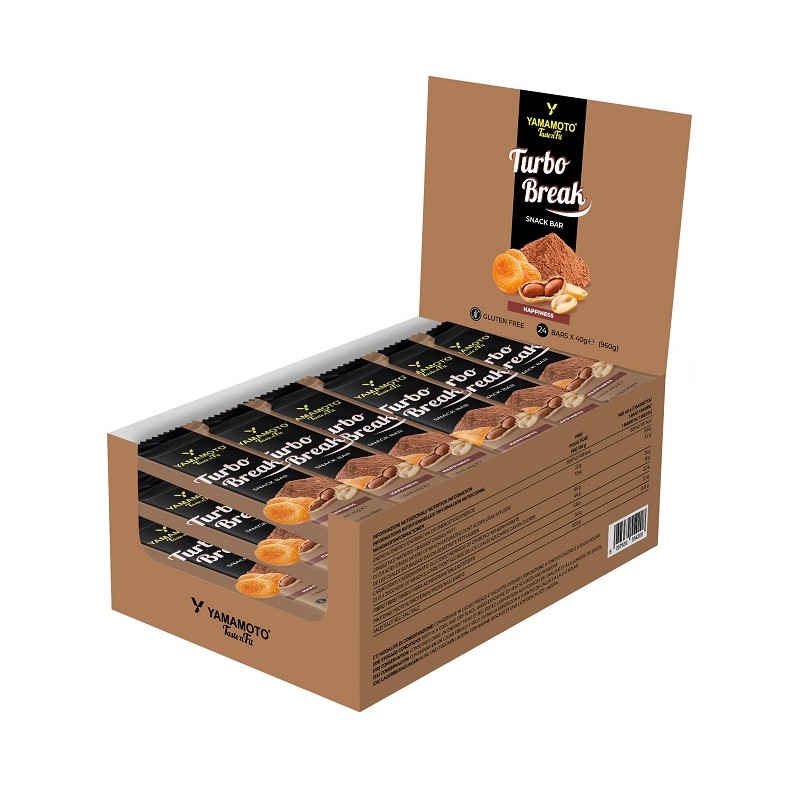 Yamamoto Taste'n'fit Turbo Break Happiness snack energetico senza glutine espositore 24x40g