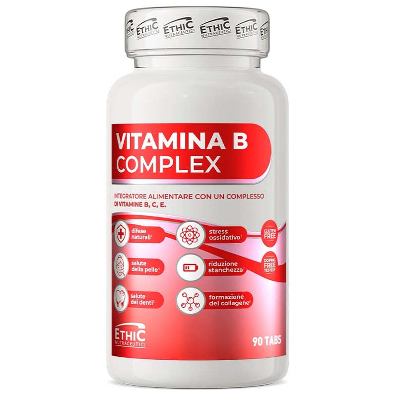Vitamina B Complex per Energia e Sistema Immunitario 90 Compresse Vitamina B Complex per Energia e Sistema Immunitario 90 Compresse