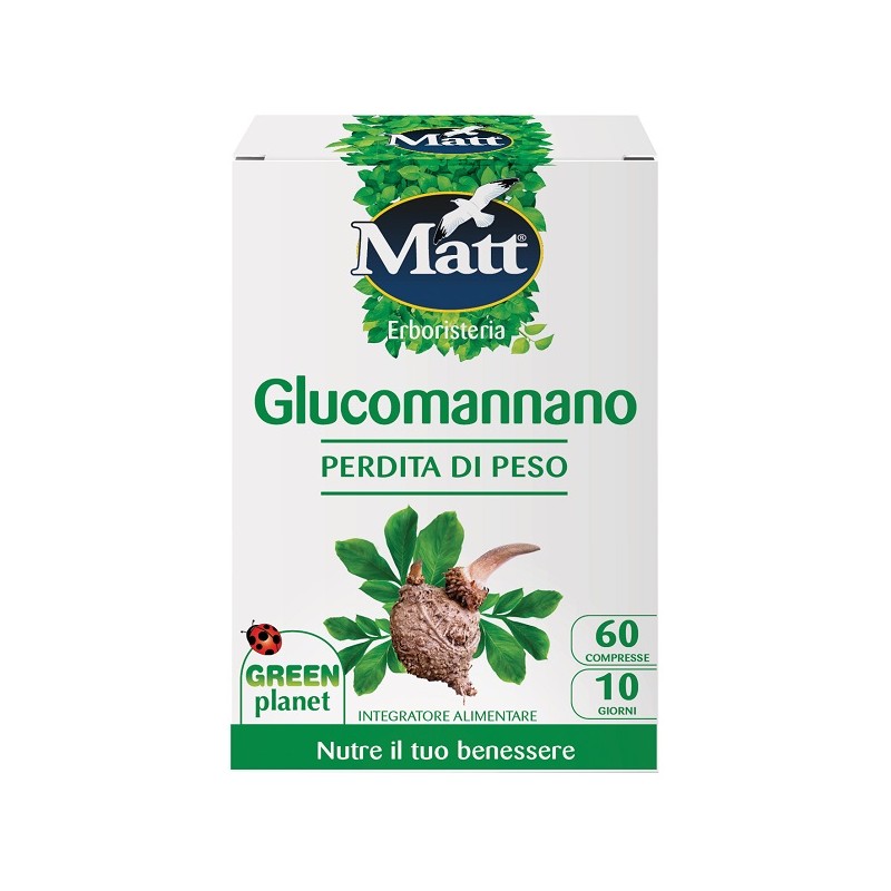 Matt Glucomannano integratore per perdita di peso 60 compresse Matt Glucomannano integratore per perdita di peso 60 compresse