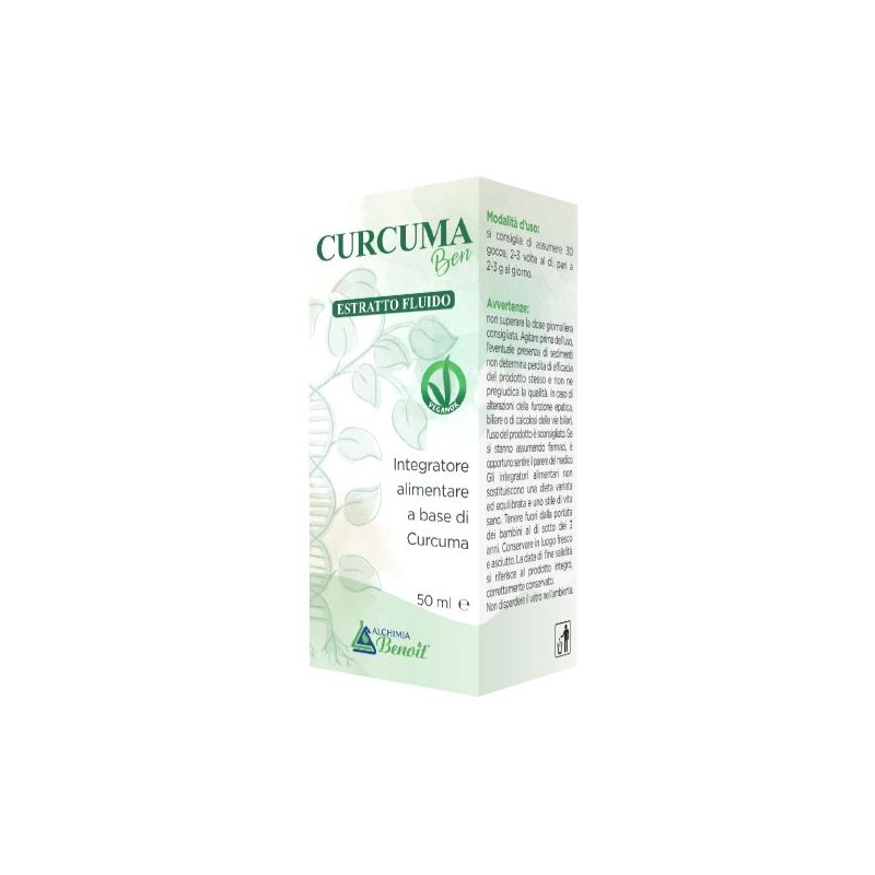Curcuma Ben Estratto Fluido per Benessere Articolare Flacone 50 ml Curcuma Ben Estratto Fluido per Benessere Articolare Flacone 50 ml