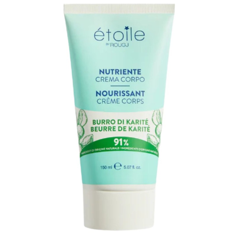 flacone di Rougj Etoile Crema Corpo Nutriente al Burro di Karitè 150ml flacone di Rougj Etoile Crema Corpo Nutriente al Burro di Karitè 150ml