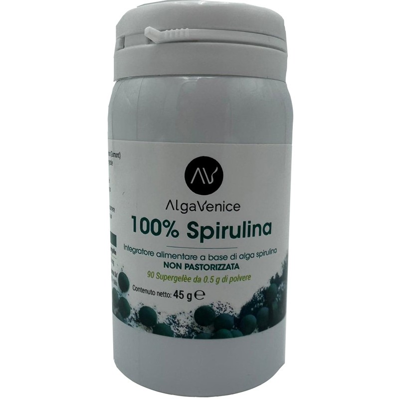 Alga Venice 100% Spirulina per Energia e Vitalità 90 Gommose