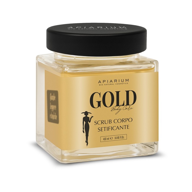 Apiarium Gold Scrub Corpo Setificante per Pelle Liscia e Luminosa Vasetto da 410 g Apiarium Gold Scrub Corpo Setificante per Pelle Liscia e Luminosa Vasetto da 410 g