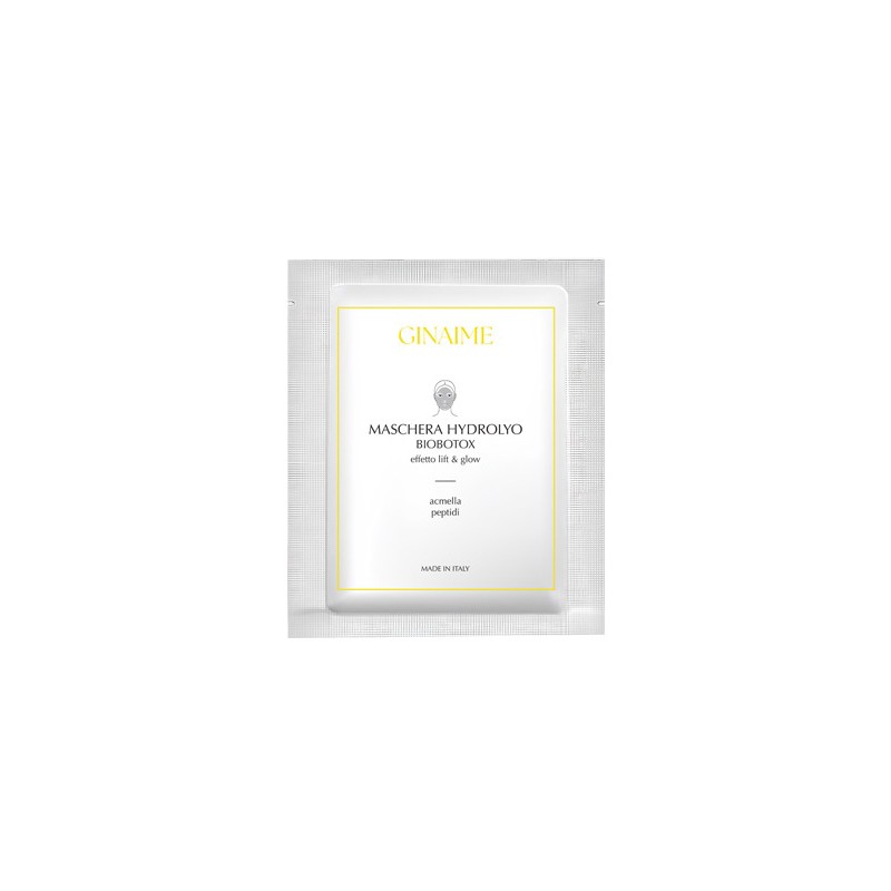 Ginaime Maschera Hydrolyo Biobotox effetto distensivo anti-age bustina monouso 22ml Ginaime Maschera Hydrolyo Biobotox effetto distensivo anti-age bustina monouso 22ml