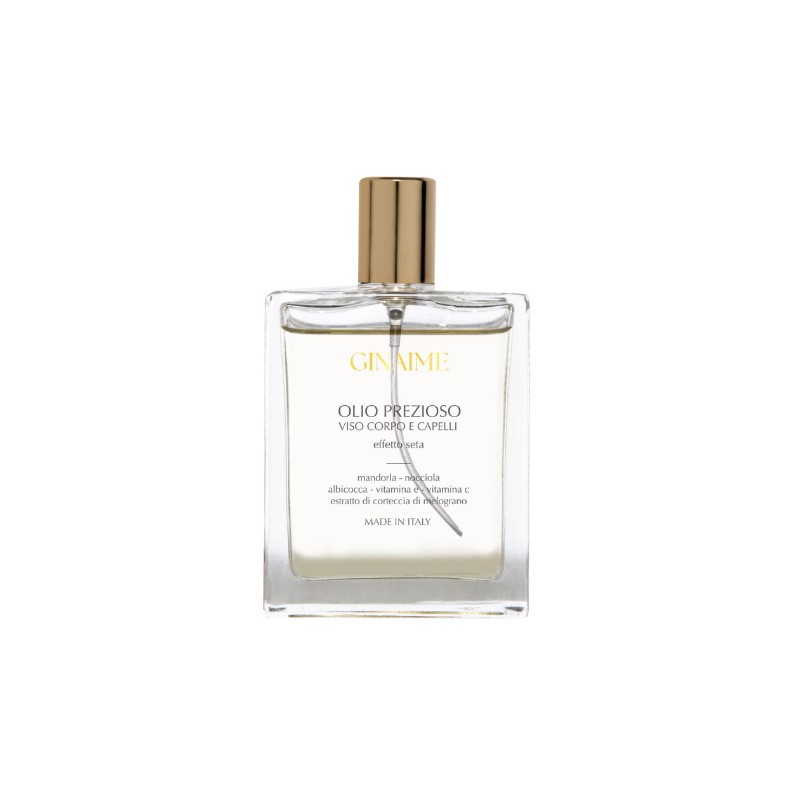 Ginaime Olio Prezioso viso corpo e capelli per nutrire e illuminare 100ml Ginaime Olio Prezioso viso corpo e capelli per nutrire e illuminare 100ml