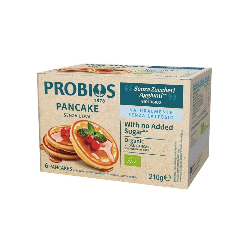 Probios Pancake senza zuccheri aggiunti per Colazione Sana 6 Pezzi 210g Probios Pancake senza zuccheri aggiunti per Colazione Sana 6 Pezzi 210g