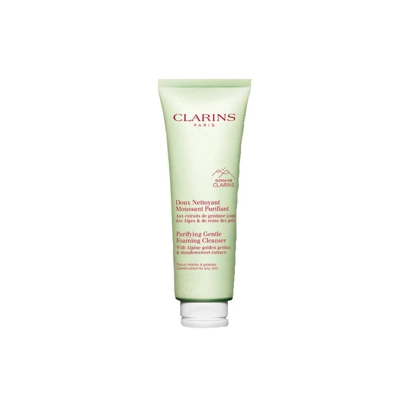 Clarins New Doux Nettoyant Moussant Purifiant detergente viso pelle mista e grassa 125ml