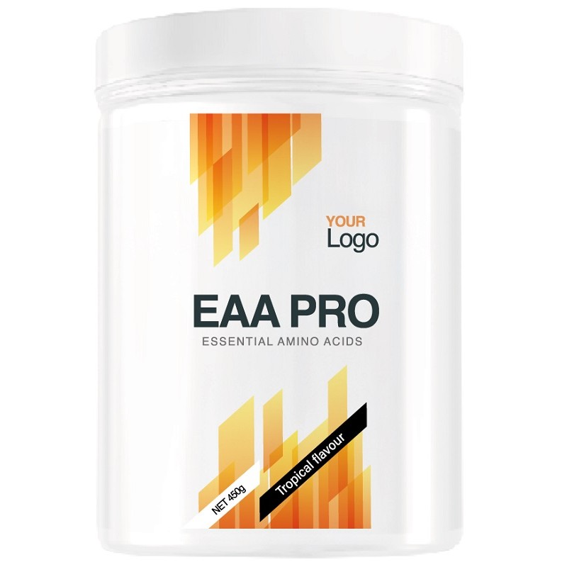 Rebranding Eaa Pro Tropical integratore aminoacidi essenziali per recupero muscolare 450 g polvere