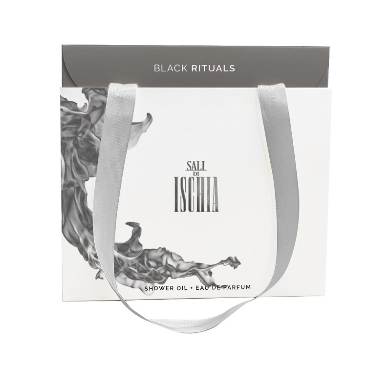 Sali Di Ischia Box Profumo Black Rituals, cofanetto profumo intenso e shower oil, Eau De Parfum 100ml + Shower Oil 200ml
