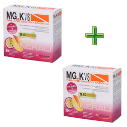 MGK VIS Magnesio e Potassio 30 Bustine Mango Passion Fruit + CONFEZIONE OMAGGIO MGK VIS Magnesio e Potassio 30 Bustine Mango Passion Fruit + CONFEZIONE OMAGGIO