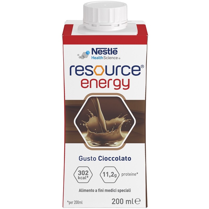 Resource Energy Cioccolato supporto nutrizionale completo flacone da 200ml Resource Energy Cioccolato supporto nutrizionale completo flacone da 200ml