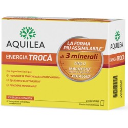 confezione di Aquilea Energia Trocà Integratore Magnesio Zinco Potassio 20 Bustine confezione di Aquilea Energia Trocà Integratore Magnesio Zinco Potassio 20 Bustine