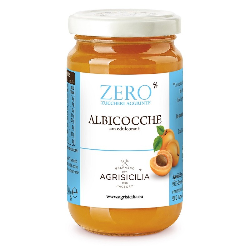 Agrisicilia Zero Zuccheri Aggiunti Albicocche confettura senza zuccheri aggiunti vasetto 240 g Agrisicilia Zero Zuccheri Aggiunti Albicocche confettura senza zuccheri aggiunti vasetto 240 g