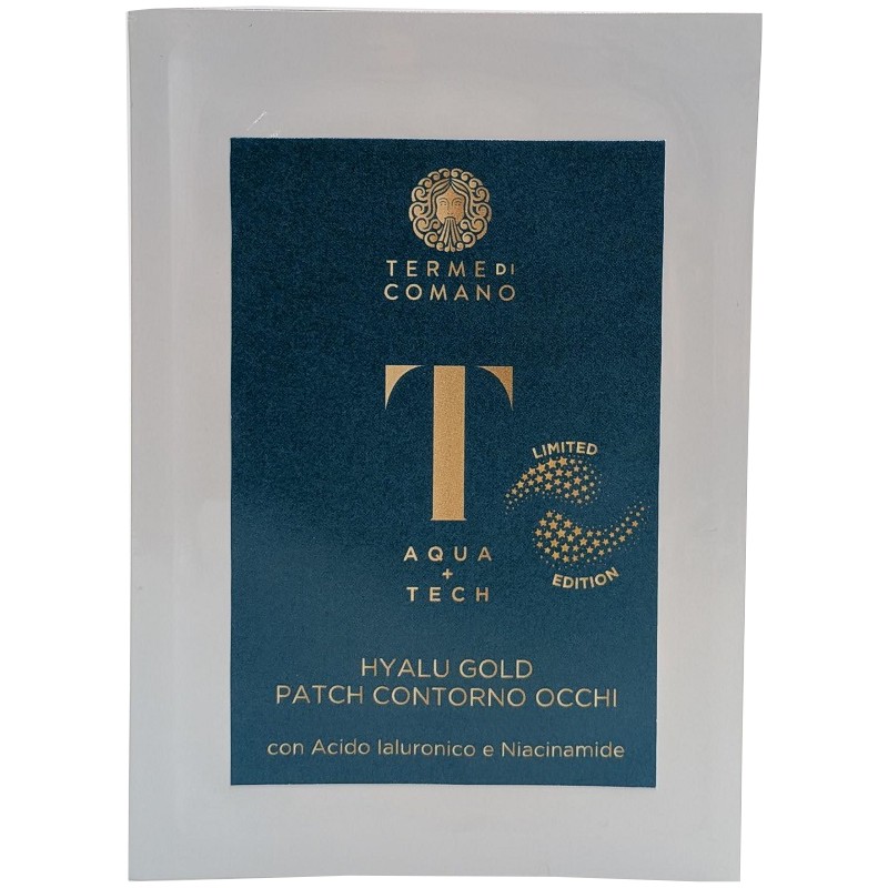 Aqua+tech Hyalu Gold Patch Contorno Occhi per Sguardo Luminoso 2 Patch Monouso Aqua+tech Hyalu Gold Patch Contorno Occhi per Sguardo Luminoso 2 Patch Monouso