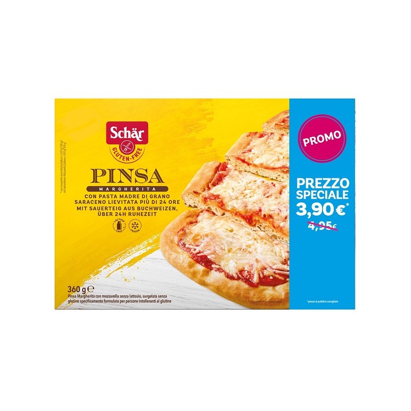 Schar Pinsa Margherita pinsa surgelata senza glutine e lattosio 360 g Schar Pinsa Margherita pinsa surgelata senza glutine e lattosio 360 g