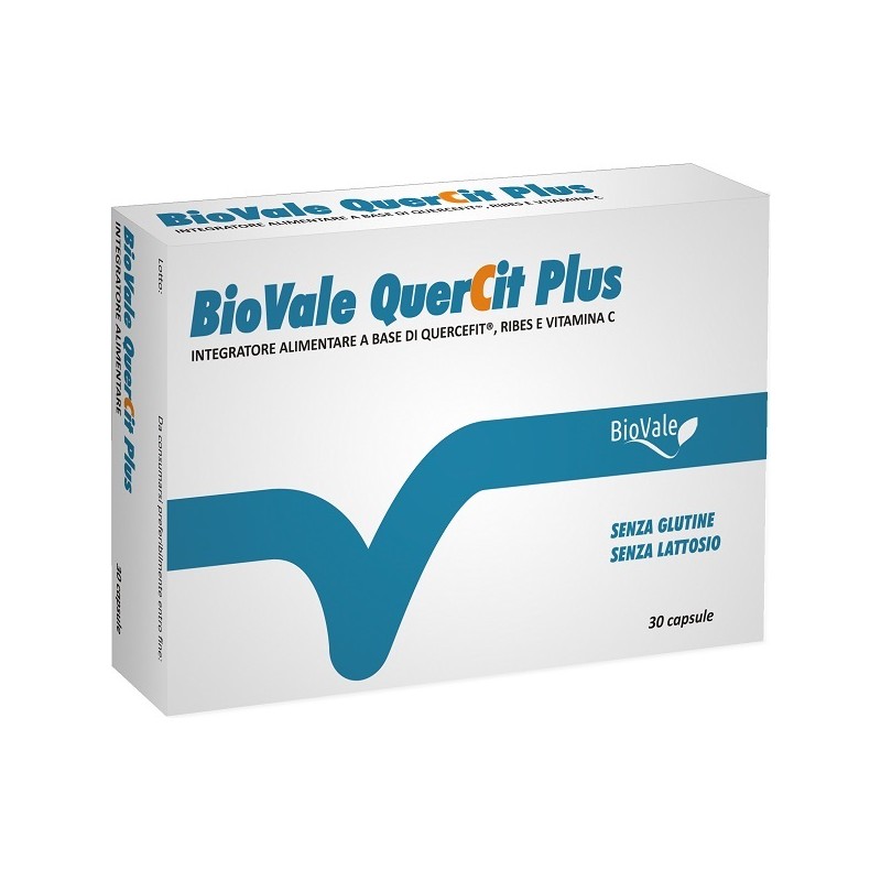 Biovale Quercit Plus integratore per difese immunitarie 30 capsule Biovale Quercit Plus integratore per difese immunitarie 30 capsule