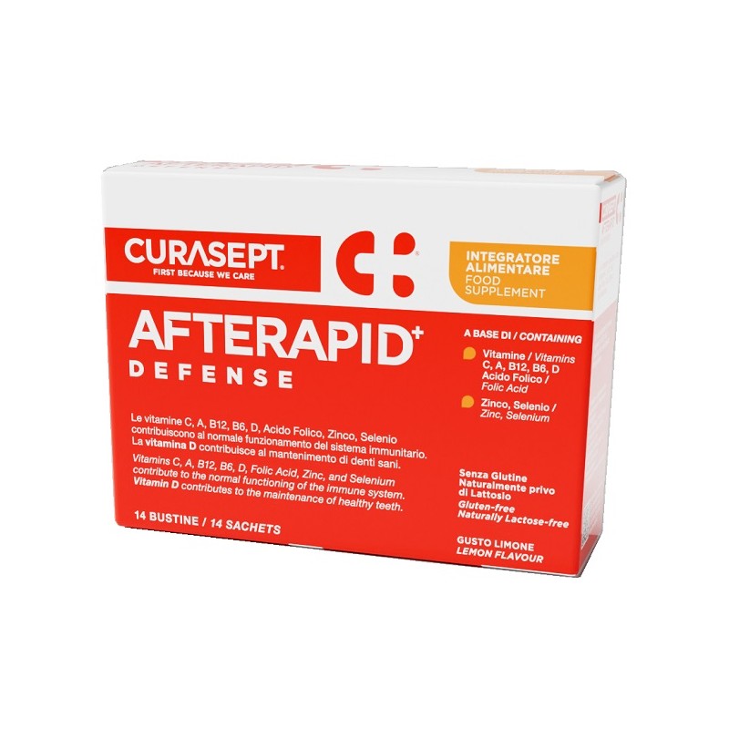 Formato di Curasept Afterapid Def integratore per difese immunitarie 14 bustine Formato di Curasept Afterapid Def integratore per difese immunitarie 14 bustine