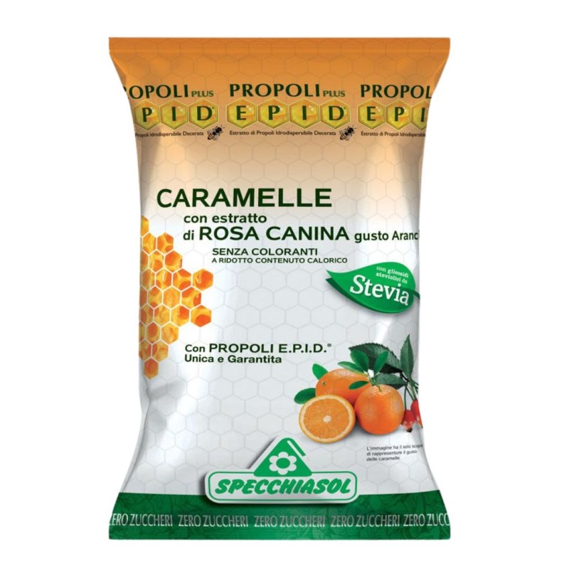 Specchiasol Epid Propoli Plus Caramelle Rosa Canina Gusto Arancia 24 Pezzi Specchiasol Epid Propoli Plus Caramelle Rosa Canina Gusto Arancia 24 Pezzi