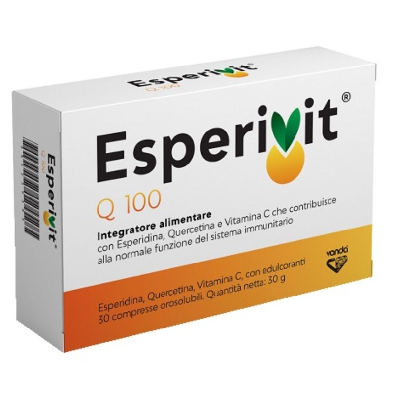 Formato di Vanda Esperivit Q 100 Integratore per Sistema Immunitario 30 Compresse Orosolubili Formato di Vanda Esperivit Q 100 Integratore per Sistema Immunitario 30 Compresse Orosolubili