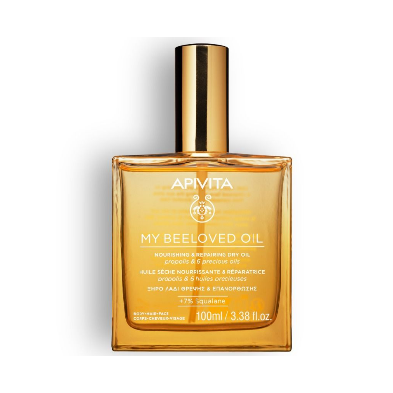 Flacone di Apivita My Beeloved Oil Olio Secco Nutriente e Riparatore 100ml