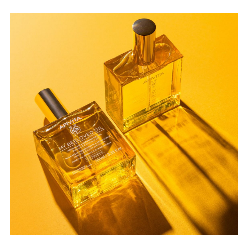 Immagine di due flaconi di Apivita My Beeloved Oil Olio Secco Nutriente e Riparatore 100ml
