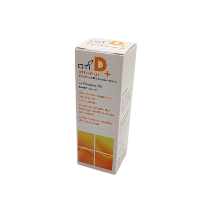 scatola dell'OTI D+ Plus Integratore di Vitamina D 20ml scatola dell'OTI D+ Plus Integratore di Vitamina D 20ml