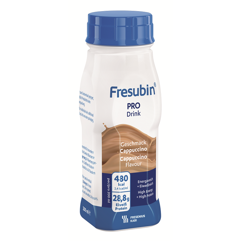 Fresubin Pro Drink Cappuccino supporto nutrizionale per malnutrizione 4 flaconi da 200 ml
